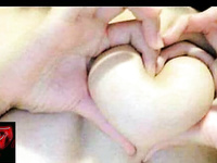 Heart-shaped breasts